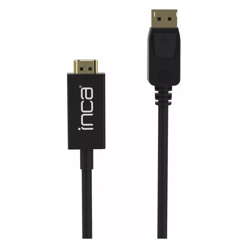 INCA DisplayPort to HDMI Cable 1,8 m 10,2 Gbit/s Black
