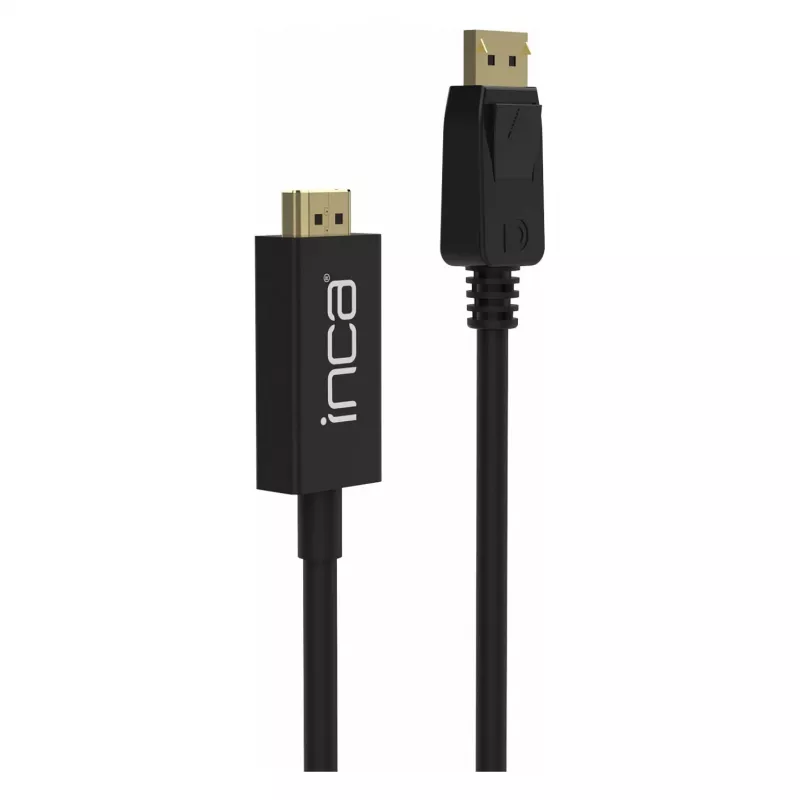 INCA DisplayPort to HDMI Cable 1,8 m 10,2 Gbit/s Black