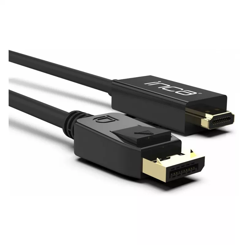 INCA DisplayPort to HDMI Cable 1,8 m 10,2 Gbit/s Black