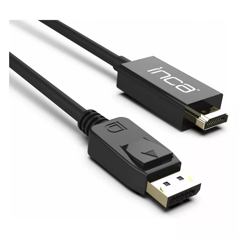 INCA DisplayPort to HDMI Cable 1,8 m 10,2 Gbit/s Black