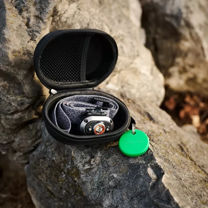 Chipolo POP Bluetooth Tracker mit austauschbarer Batterie für iOS & Android, Blau