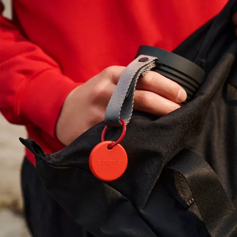 Chipolo POP Bluetooth Tracker mit austauschbarer Batterie für iOS & Android, Blau