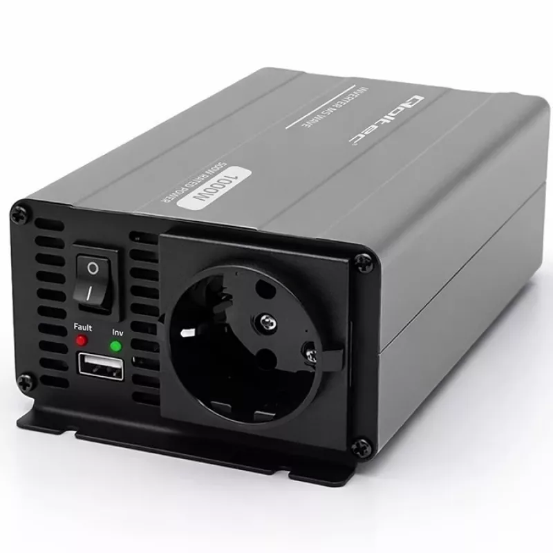 Qoltec MS Wave Spannungswandler 12V auf 230V 500/1000W USB