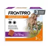 FRONTPRO Floh- und Zeckentabletten für Hunde (25-50 kg) - 3x 136 mg Afoxolaner Kautabletten