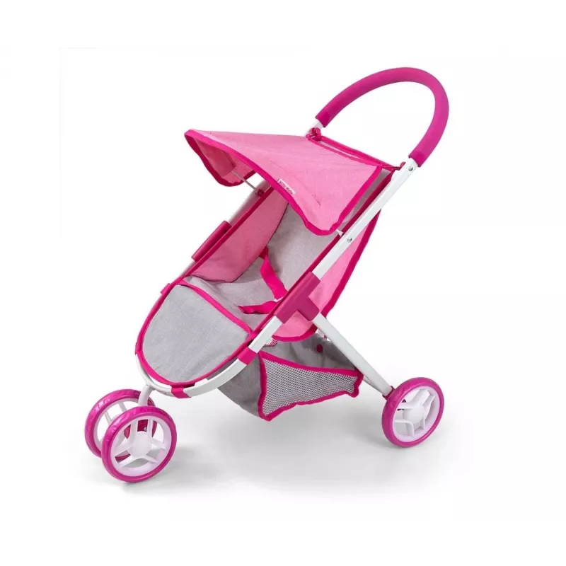 MILLY MALLY Puppenwagen Susie Prestige – Rosa/Grau/Weiß