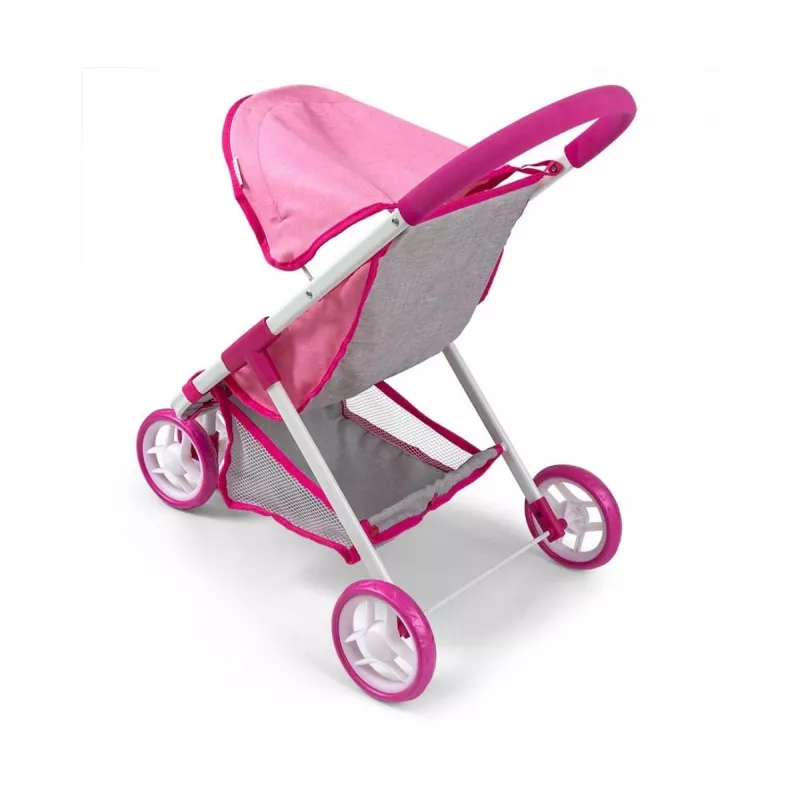 MILLY MALLY Puppenwagen Susie Prestige – Rosa/Grau/Weiß