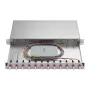 ZVK Easylan LWL Spleißgehäuse Basic 1U 12x LC-Duplex OM4 ausziehbar