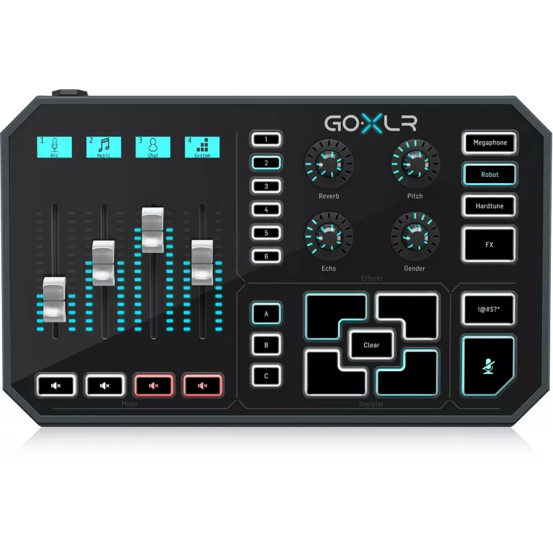 TC Helicon GO XLR – Digitaler Broadcast-Mixer / Audio-Interface für Streaming