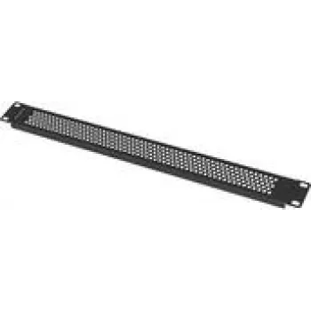LANBERG 19 Zoll 1U perforierte Blindplatte Schwarz