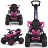 MILLY MALLY Kinderfahrrad mit Schiebestange Wild Pink 12 Zoll