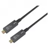 Equip USB 3.2 Gen 2 USB-C auf USB-C Active Optical Kabel 15m Schwarz