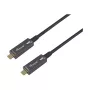 Equip USB 3.2 Gen 2 USB-C auf USB-C Active Optical Kabel 15m Schwarz