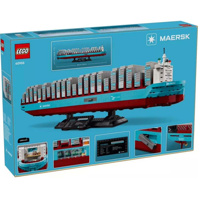 LEGO 40955 Maersk Containerschiff mit Zweistoffantrieb, 1516 Teile