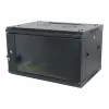 ALLNET 19 Zoll Wandgehäuse 18U 1-teilig Tiefe 450mm Schwarz SMA-Serie Flat Pack