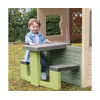 SMOBY Life Kinder-Picknicktisch Grün/Grau