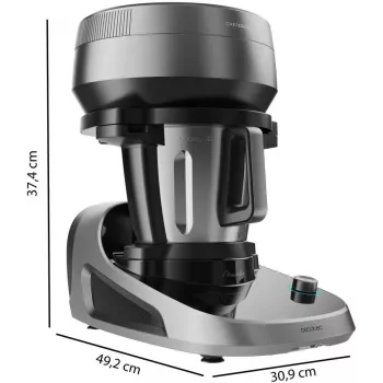 Cecotec Mambo CooKing Victory Multifunktions-Küchenmaschine 1700 W 4,5 L Schwarz/Grau