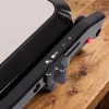 ELDOM GK200 GRILO Kontaktgrill 2000W mit einstellbarem Thermostat, antihaftbeschichtete Platten, Schwarz/Silber
