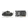 COBI Historical Collection Panzer III Ausf. H Bausatz, 963 Teile