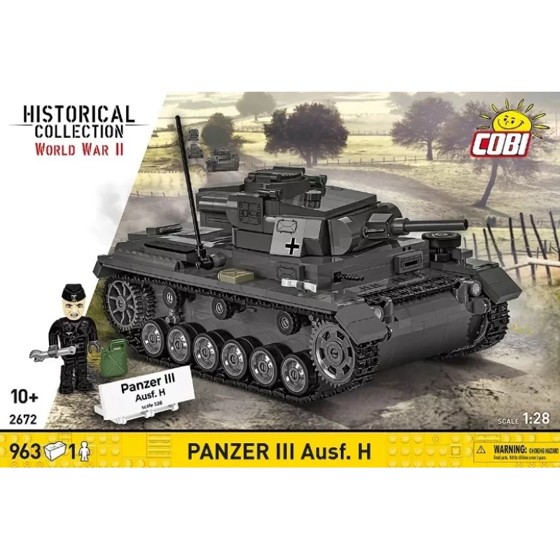 COBI Historical Collection Panzer III Ausf. H Bausatz, 963 Teile