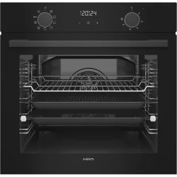 MPM-63-BO-30 Einbau-Elektrobackofen Schwarz, 67L, 9 Funktionen, Energieklasse A