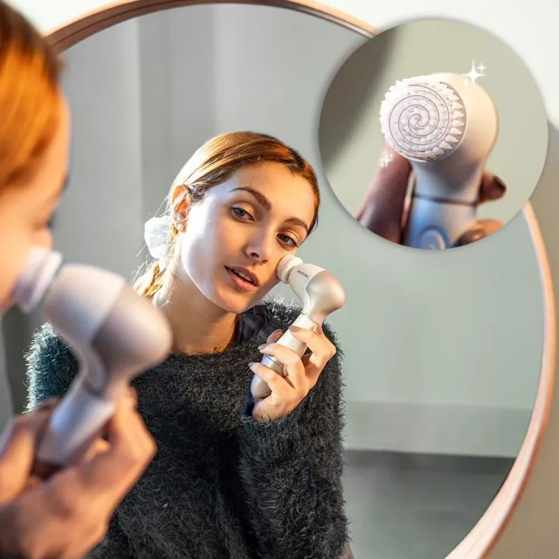 Cecotec FaceCare TotalClean Gesichtsreinigungsbürste, Weiß