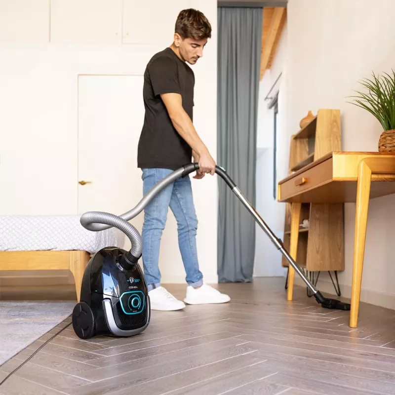 Cecotec Conga Powerbag 2500 Plus Bodenstaubsauger mit Beutel, 850 W, 2,5 L Staubkapazität, Schwarz