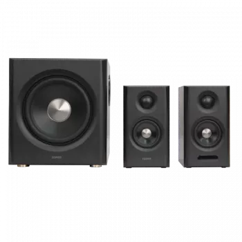 Edifier S355DB 2.1 Regallautsprechersystem mit Subwoofer, Walnuss