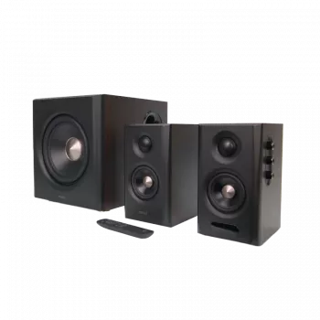 Edifier S355DB 2.1 Regallautsprechersystem mit Subwoofer, Walnuss