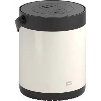 Bachmann MOV:E mobile Stromversorgungseinheit, 4x USB-A/C-Ladegerät, 220 W, mit Sicherheitsschloss-Adapter, Weiß/Schwarz