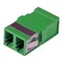 EFB-ELEKTRONIK LC Duplex OM5 LWL-Kupplung, einteilig, flanschlos, limettengrün, Keramikhülse