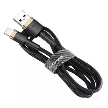 Baseus Cafule Lightning auf USB-A Kabel 1m Schwarz/Gold