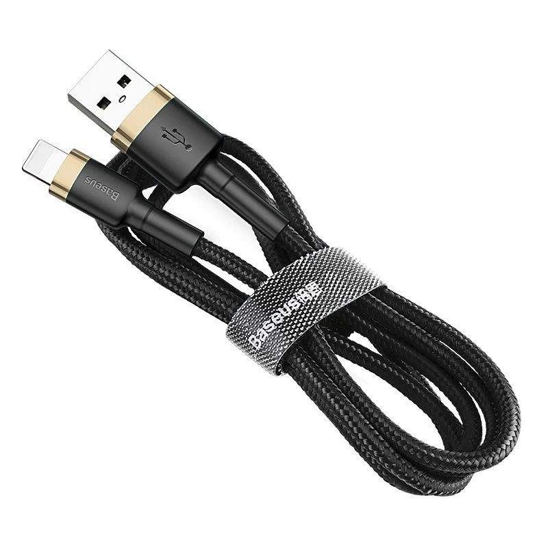 Baseus Cafule Lightning auf USB-A Kabel 1m Schwarz/Gold