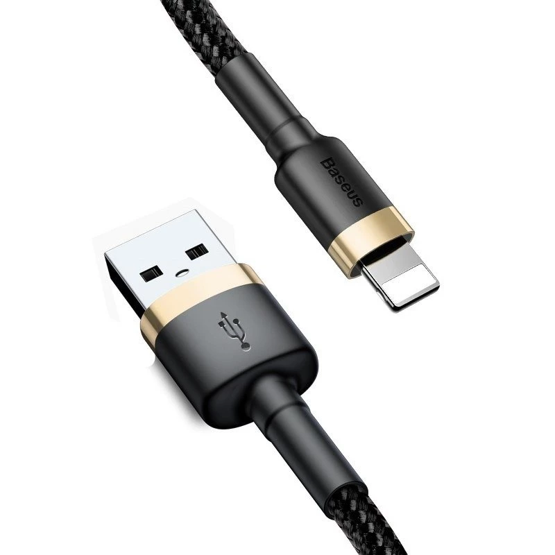 Baseus Cafule Lightning auf USB-A Kabel 1m Schwarz/Gold