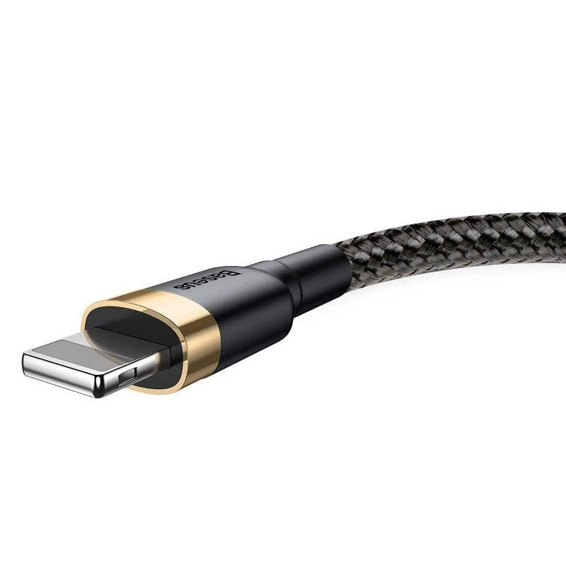 Baseus Cafule Lightning auf USB-A Kabel 1m Schwarz/Gold