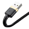 Baseus Cafule Lightning auf USB-A Kabel 1m Schwarz/Gold