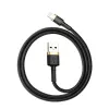 Baseus Cafule Lightning auf USB-A Kabel 1m Schwarz/Gold