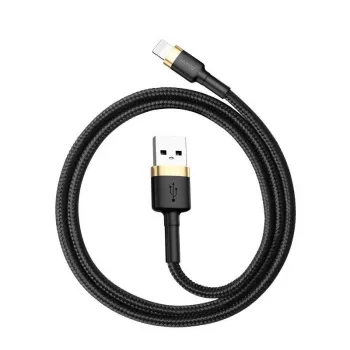 Baseus Cafule Lightning auf USB-A Kabel 1m Schwarz/Gold
