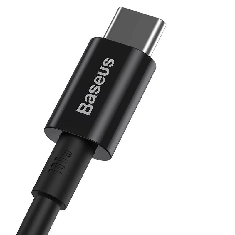 Baseus Superior USB-C auf USB-C Kabel 1m Schwarz 100W Schnellladung & Datensynchronisation