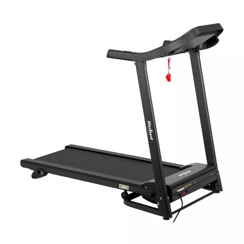 REBEL ACTIVE RBA-1001 Klappbares Elektrisches Laufband mit LCD-Display, 12 Programmen, 12 km/h, Silber/Schwarz