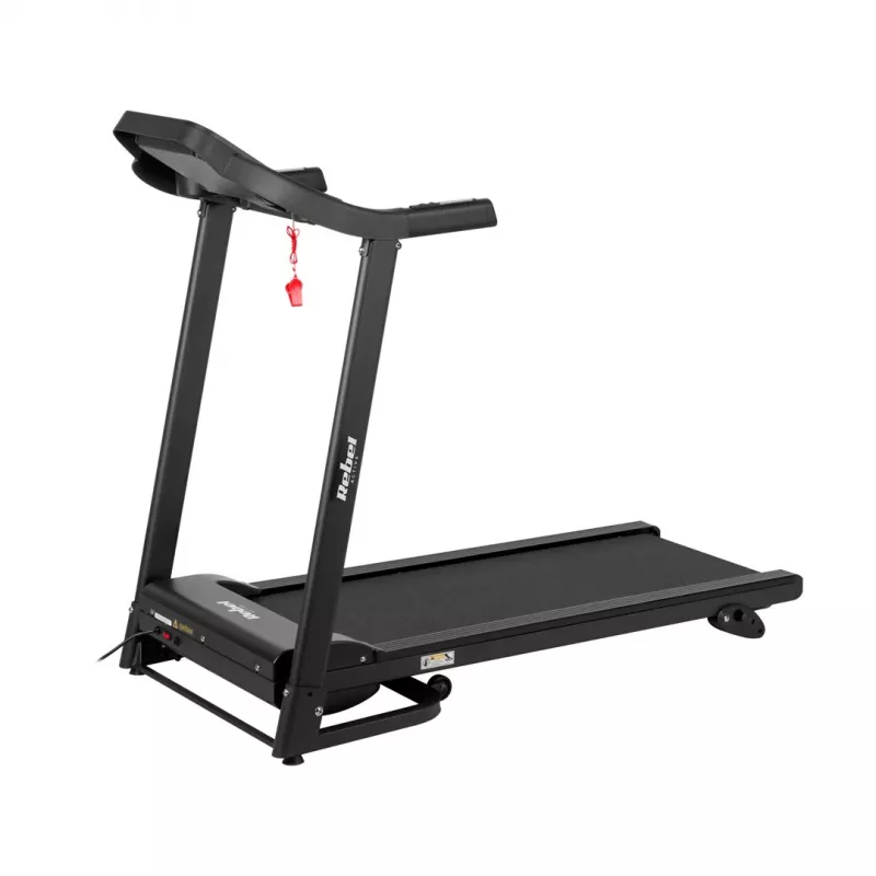 REBEL ACTIVE RBA-1001 Klappbares Elektrisches Laufband mit LCD-Display, 12 Programmen, 12 km/h, Silber/Schwarz