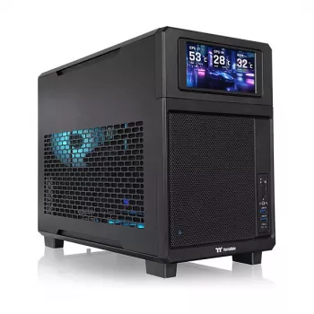 Thermaltake TR200 PC-Gehäuse, Schwarz (CA-11L-00S1NN-00)