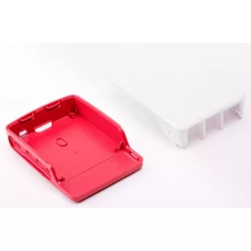 Raspberry Pi 4 Gehäuse Rot/Weiß Offizielles Schutzgehäuse