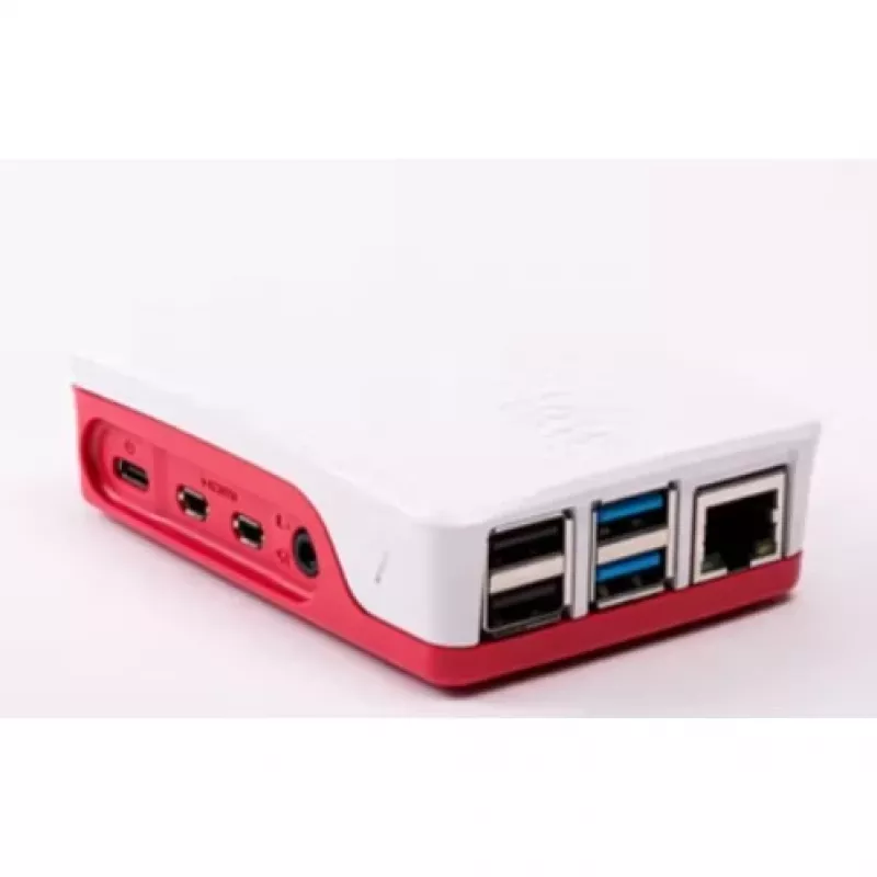 Raspberry Pi 4 Gehäuse Rot/Weiß Offizielles Schutzgehäuse