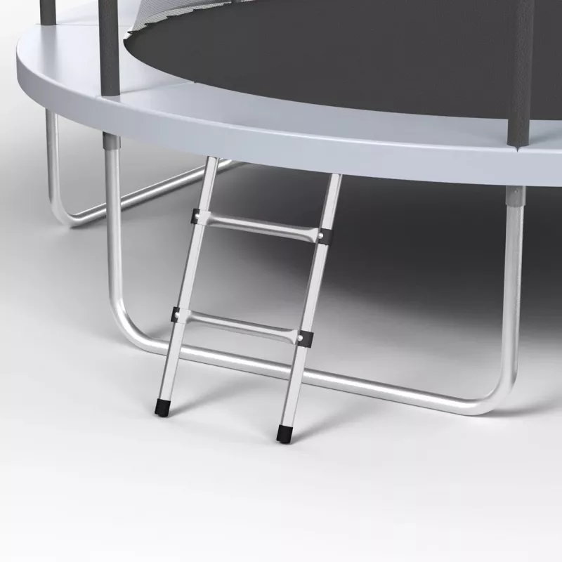 REBEL Active Trampoline PRO 10ft/305 cm mit Sicherheitsnetz, Schwarz/Blau