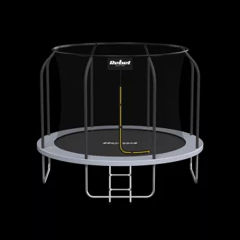 REBEL Active Trampoline PRO 10ft/305 cm mit Sicherheitsnetz, Schwarz/Blau