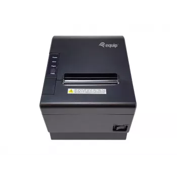 Equip 58/80mm Thermodrucker für POS-Bondruck mit automatischem Messer, USB/Bluetooth/WiFi/Geldladen-Anschluss, Schwarz