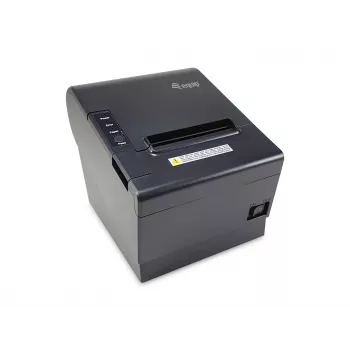 Equip 58/80mm Thermodrucker für POS-Bondruck mit automatischem Messer, USB/Bluetooth/WiFi/Geldladen-Anschluss, Schwarz