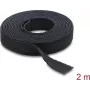 Delock Klettband auf Rolle Schwarz L 2 m x B 13 mm (19030)