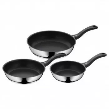 WMF Devil Bratpfannen-Set, 3 Teile (20/24/28 cm), Edelstahl