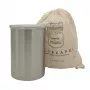 Airscape® Edelstahl Aromabehälter Medium, gebürstetes Silber